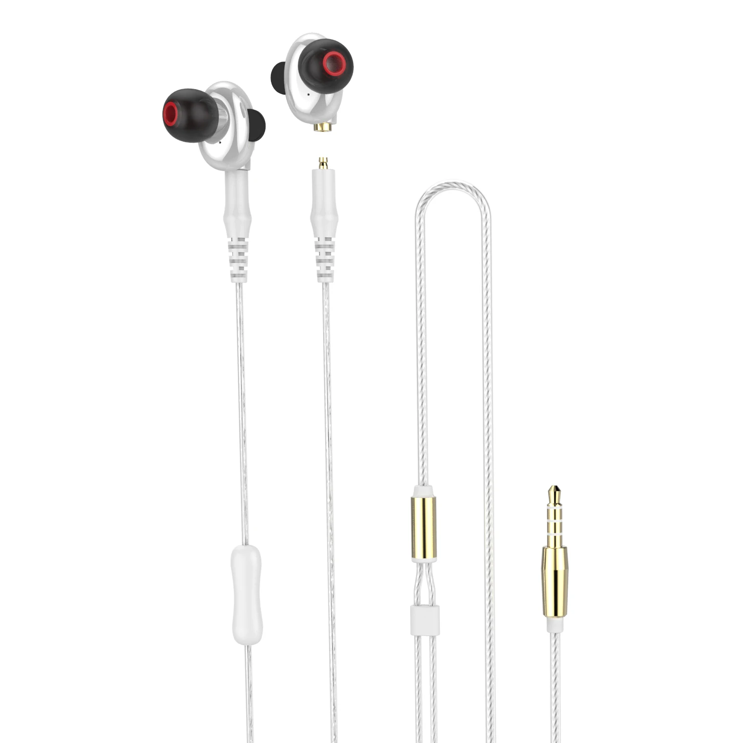 Лучшие предложения двойные динамические Hi-Fi наушники M2 2 в 1 беспроводные Bluetooth +