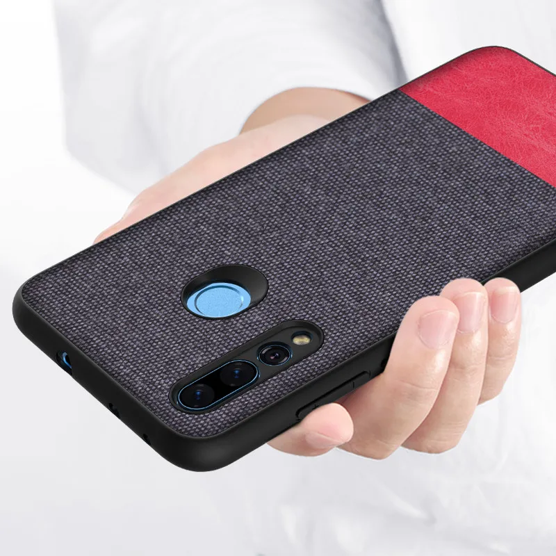 Чехол для Huawei Nova 4 новинка полная защита гибридная искусственная ткань ТПУ