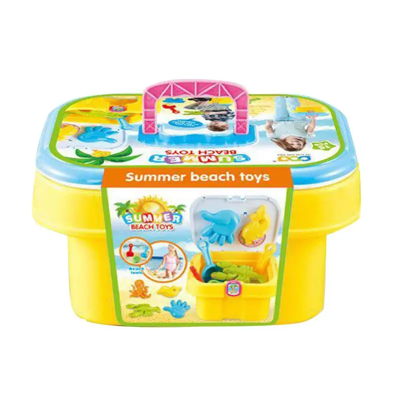 Baby Summer Sand Digger Scoop Claw Beach Toy Set with Bucket Shovels Rakes Molds Funny Toys for Children Kids | Игрушки и хобби