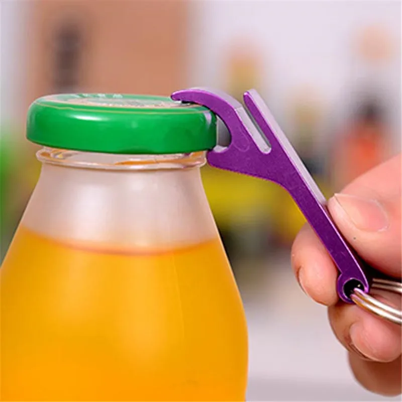 1 шт. открывалка для бутылок брелок ключей металлический пивной бар инструмент