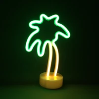 palm tree night lighting festival decoration holiday party lights 3aa batteries operated led lamp neon rope light decor