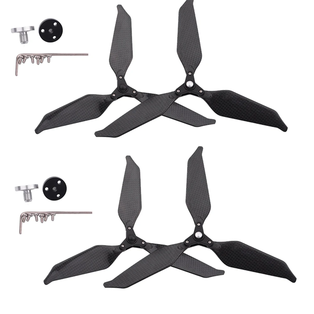 2 пары пропеллеров из углеродного волокна 9455S 3 Blade складные Лопасти пропеллера с