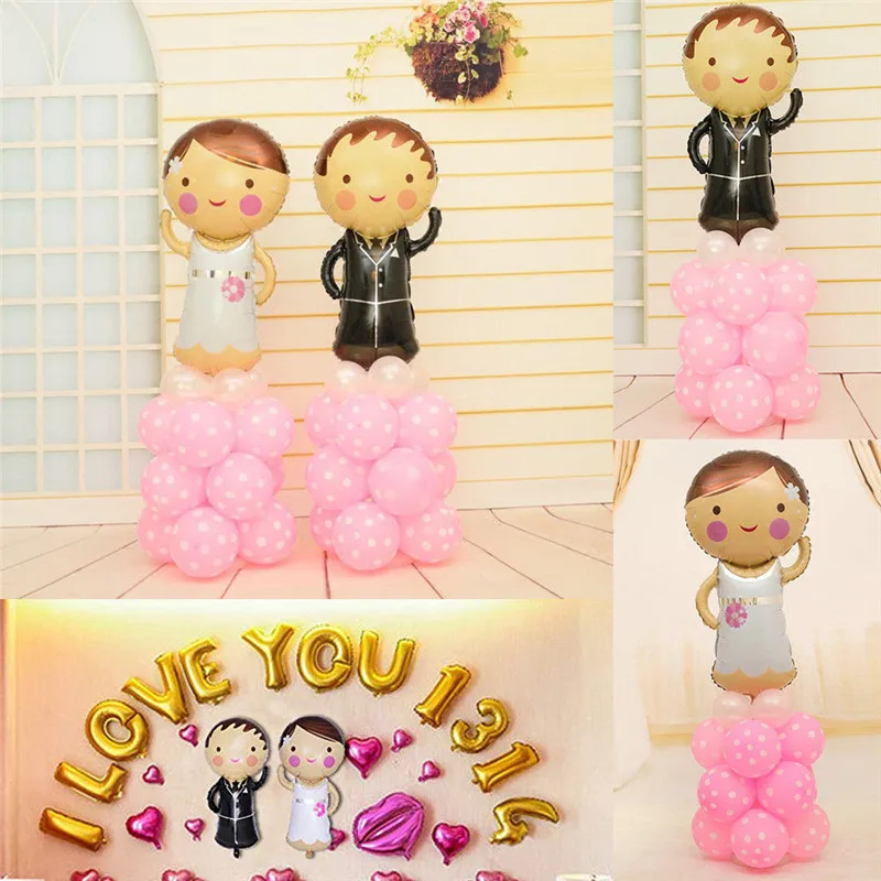 Алюминиевый пленочный воздушный шар для невесты и жениха Креативный дизайн