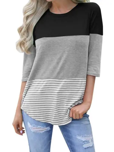 2018 Модные женские летние блузки с коротким рукавом рубашки свободные