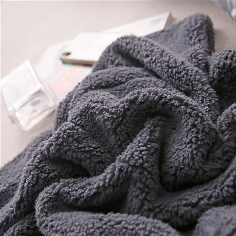 Однотонное одеяло для ленивых кашемировая шаль накидка сна офисный коралловый