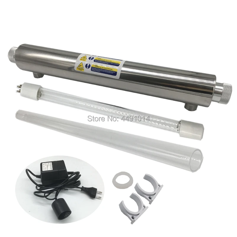 Ультрафиолетовая лампа 6GPM 1,5 т/ч 25 Вт, ультрафиолетовая лампа для дезинфекции, ультрафиолетовая лампа, Ультрафиолетовый Стерилизатор