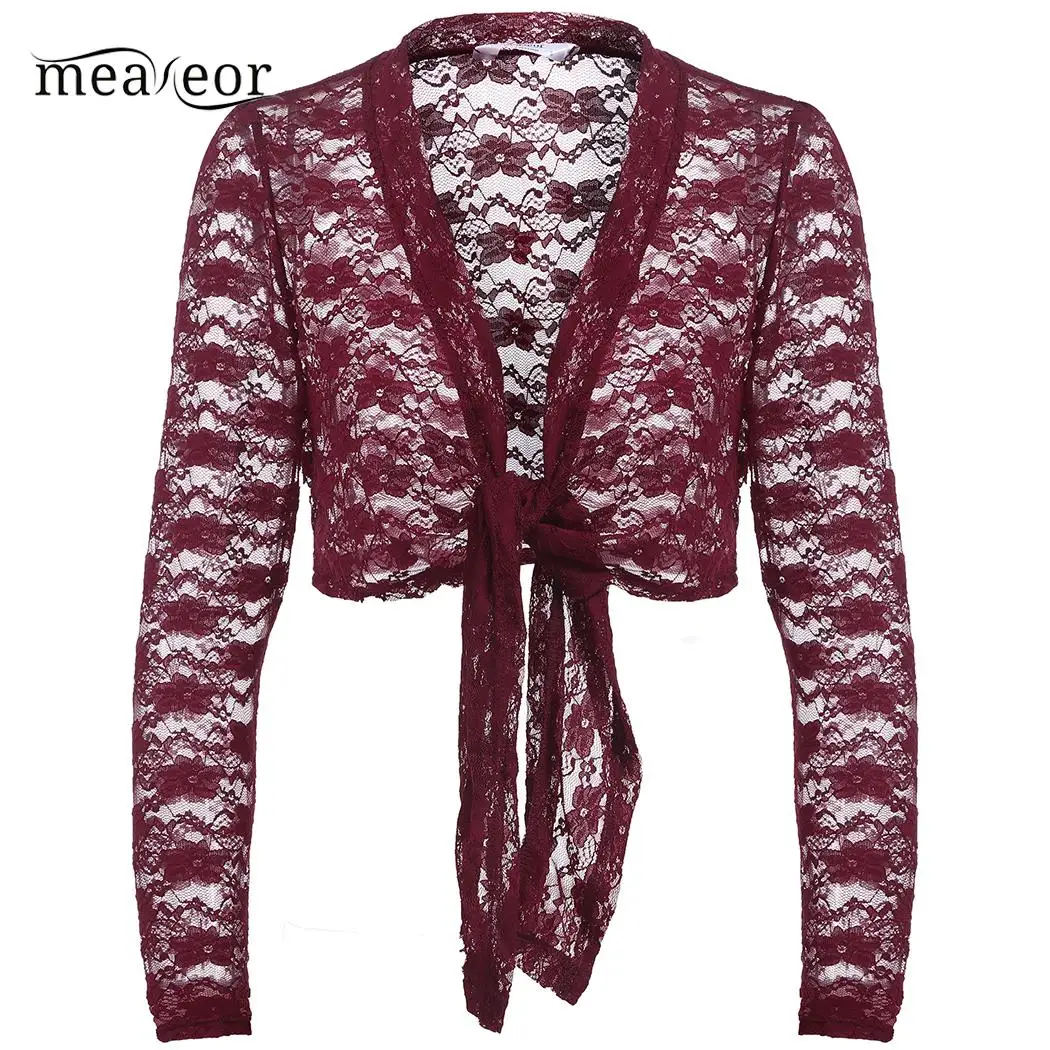 Meaneor/повседневные женские открытые спереди Модные осенние куртки с длинным
