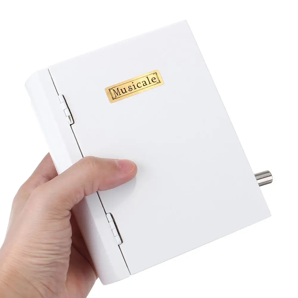 15 тон DIY ручной коленчатые книги Тип Музыкальная шкатулка с дырокол и бумажные
