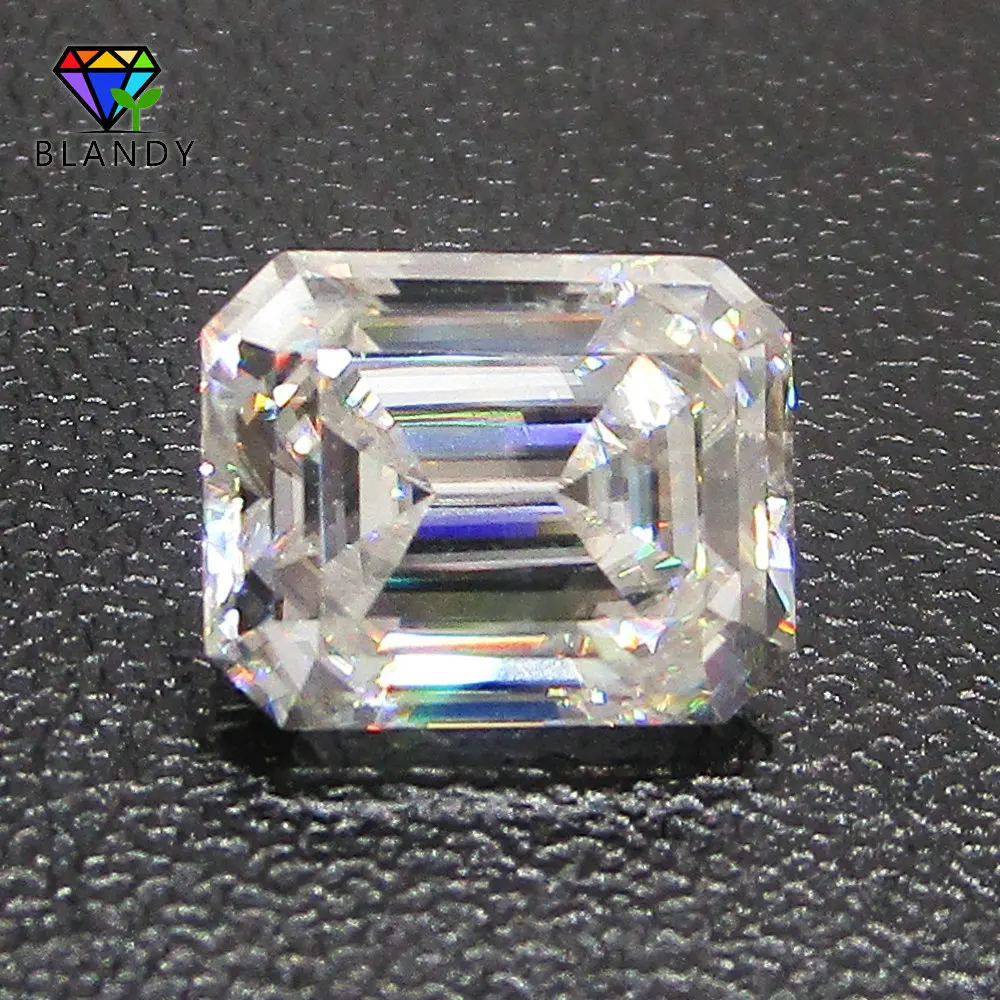 

Hot!! 3x5~12x14mm Rectangle Emeral Cut DF Color White Moissanites Stones Baguette Shape Sic Material Loose Synthetic Gems
