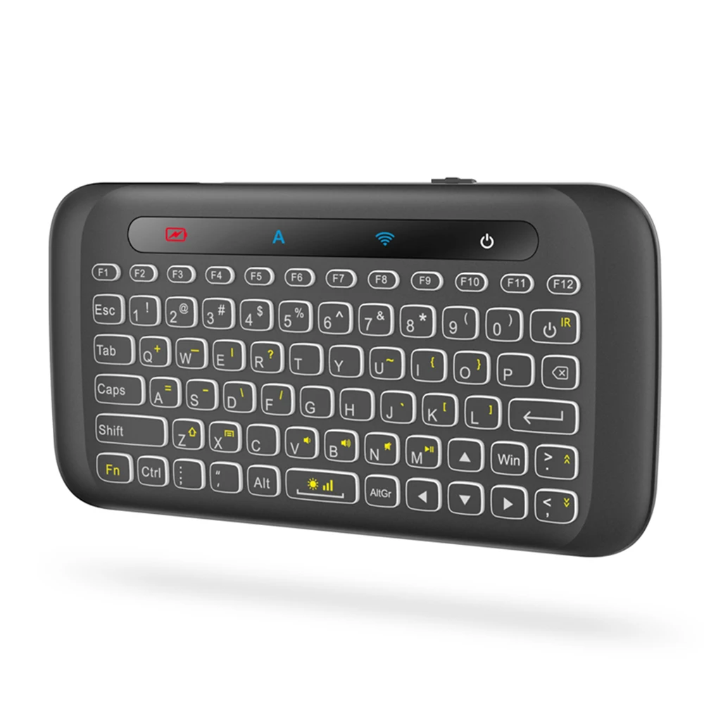 2 4 GHz мини беспроводная клавиатура ИК обучения красочная подсветка Air Mouse с