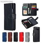 Hunreone карманы для карт для samsung Galaxy S10 плюс S10 Lite S10 защиты ПУ флип бумажник чехол для телефона чехол
