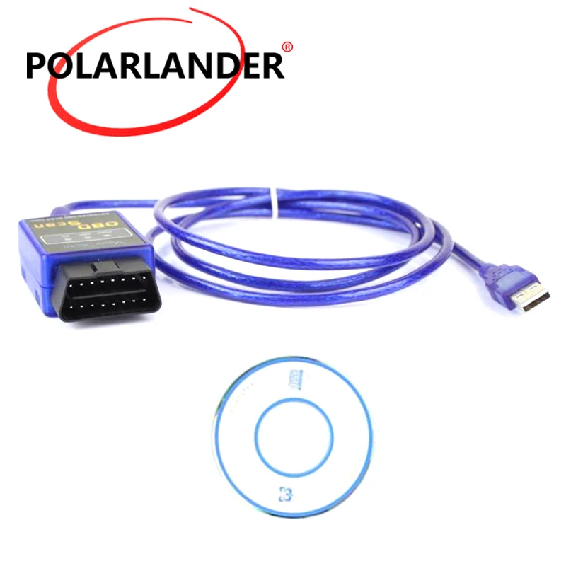 Мини Vgate Scan USB ELM327 OBD2 OBD 2 кабель интерфейса Автомобильный сканер инструмент