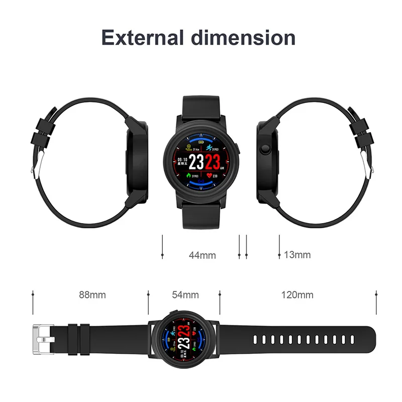 MEISUM 2019 Новые Bluetooth Смарт часы белый Цвет Экран SmartWatch IP67 Водонепроницаемый Фитнес