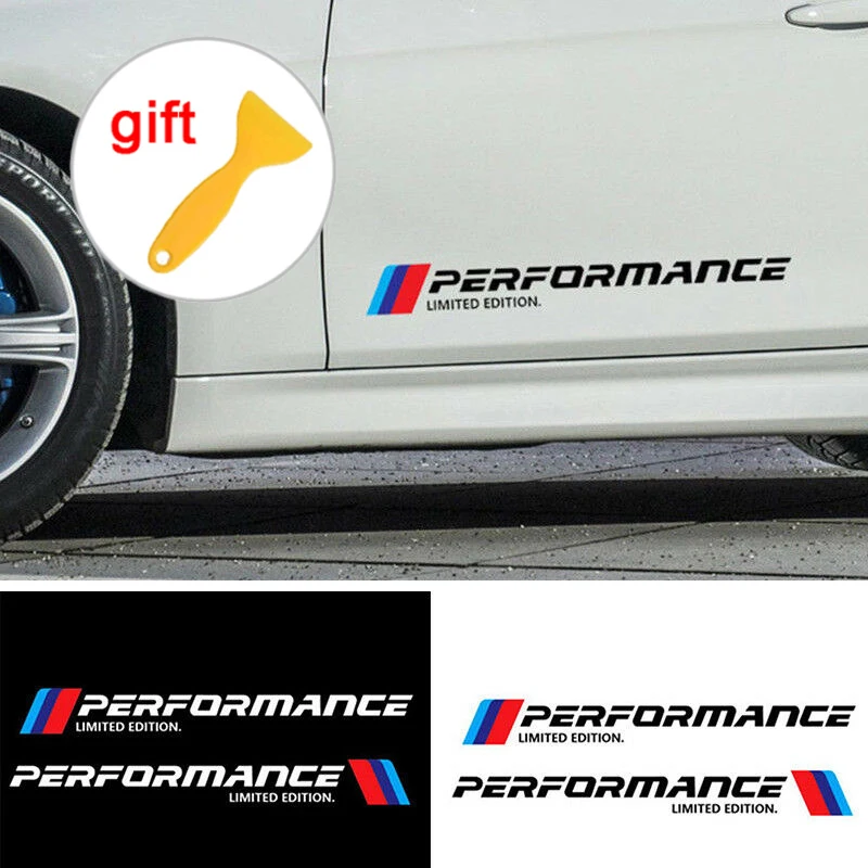 2 шт. автомобильный боковой двери Светоотражающие Стикеры для BMW E46 E39 E60 E90 E36 F30 F34 F10