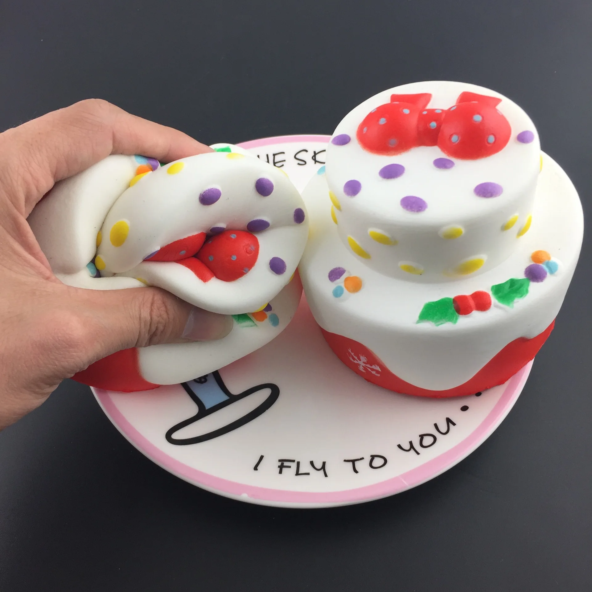 3pcs Simulation PU Cake Model Kawaii Slow Rising Soft Mini 2 Layer Fake Birthday Creative Kids Gift Toy Children Toys | Игрушки и хобби