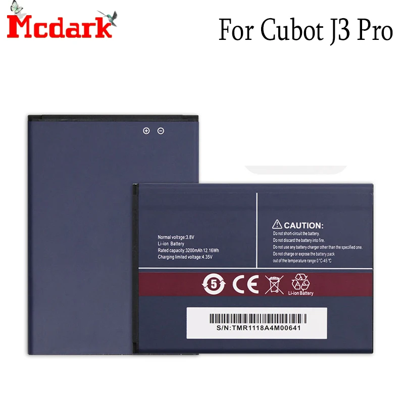 Mcdark для Cubot J3 Pro батарея Замена Высокое качество большой емкости 3200 мАч Резервное