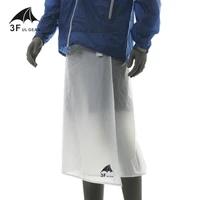 3f ul gear 15d silicone coating rain gear rainwear cycling camping hiking rain pants lightweight waterproof rain skirt 65g