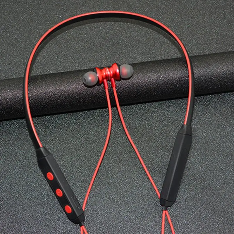 Беспроводная bluetooth гарнитура Спортивная задняя Голосовое управление ожерелье