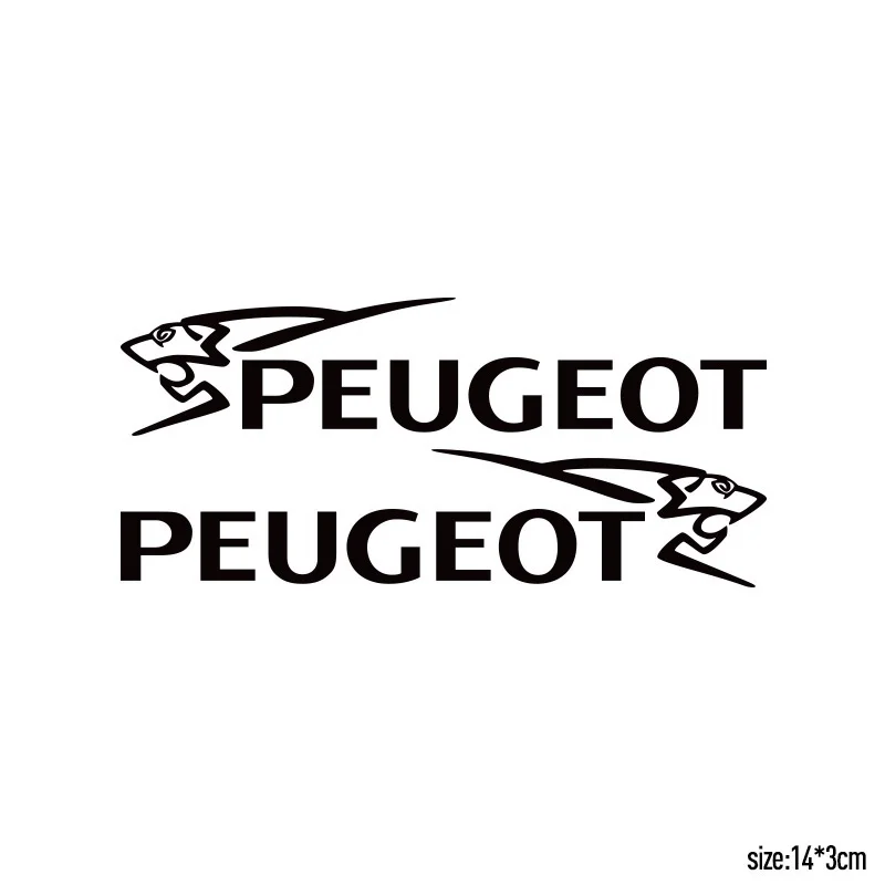 2 шт. настраиваемый Лев зеркало наклейки для автомобиля окно Стайлинг PEUGEOT 307 206 308