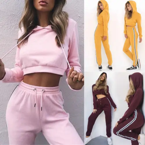 Женский комплект из 2 предметов толстовка с капюшоном и штаны Повседневная