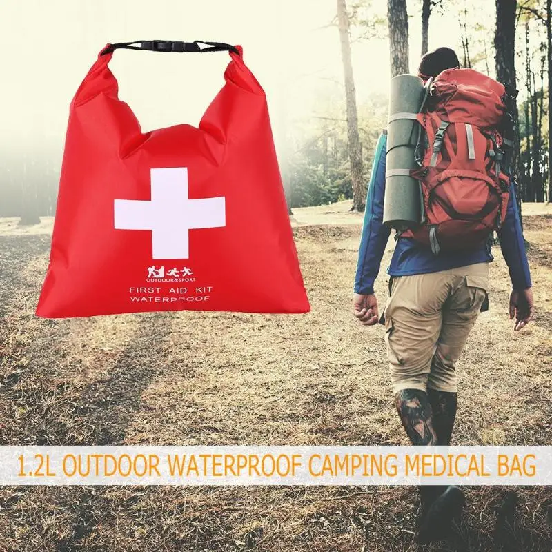 

1.2L Portable First Aid Kit Emergency Medical Kits Soft Outdoor Waterproof River Trekking Rafting First Aid Bag Camping Tools