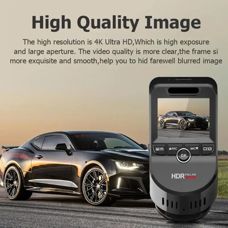 VODOOL T691C Mini 2 &quot4 K 2160 P/1080 P FHD Автомобильный видеорегистратор камера с объективом 170