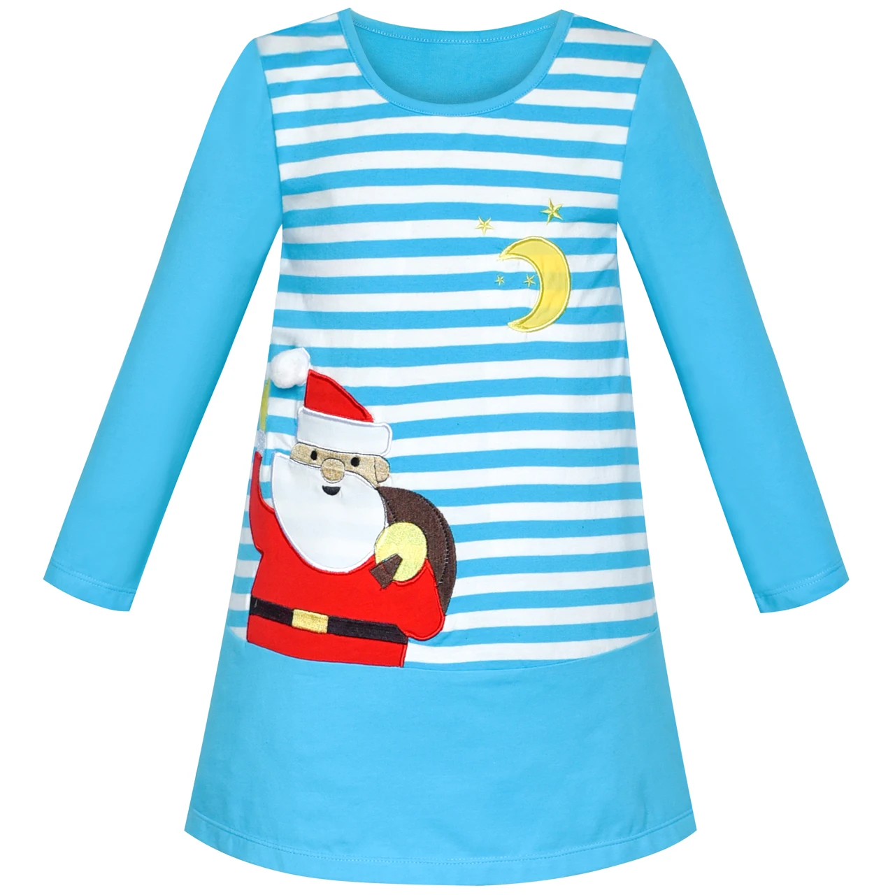 Sunny Fashion платья для девочек платье Девочки Повседневная одежда Радуга Блестки