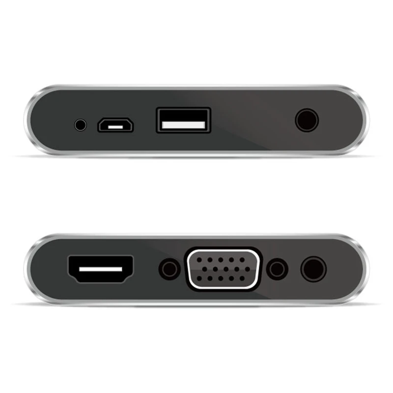 Двойная система для HDMI + VGA одновременный выход проводное зеркальное экранное