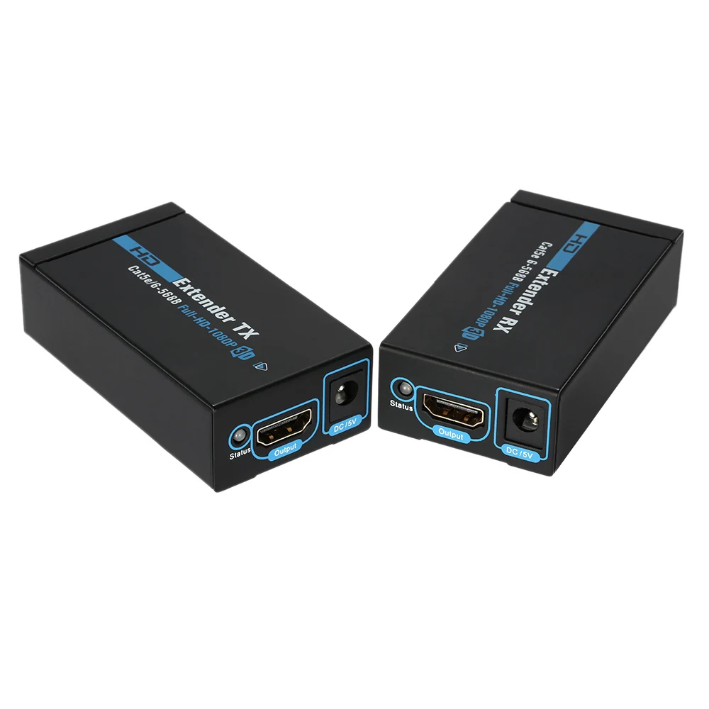 ANQ E60 60 м HDMI удлинитель 1080p 3D передатчик приемник по Cat 5e/6 RJ45 Ethernet конвертер| |
