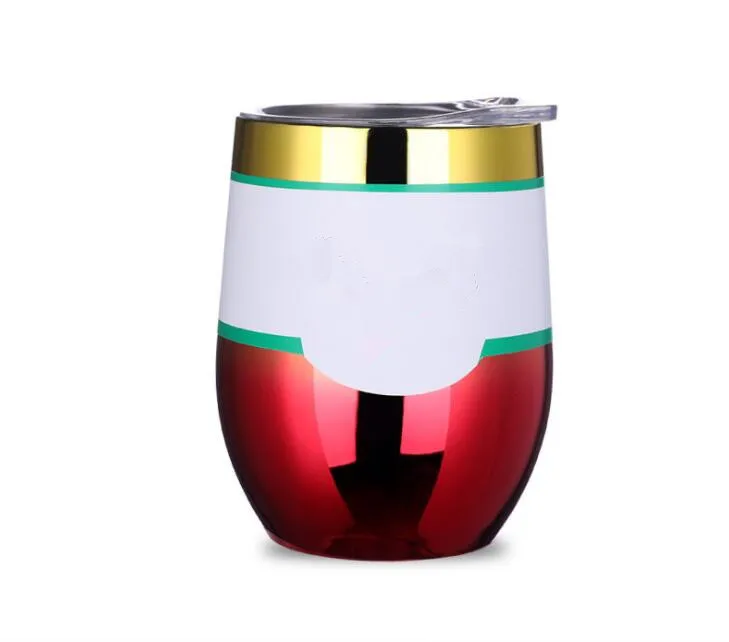20pcs fluoresce Rainbow Cups 9oz Egg mugs Wine Glass tumbler double wall stainless steel vacuum insulated | Дом и сад