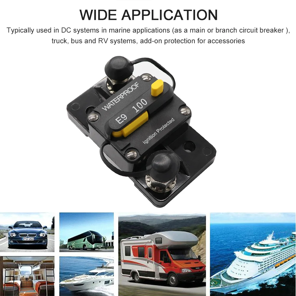 Автоматический выключатель 100 А двойной аккумулятор ручной сброс IP67