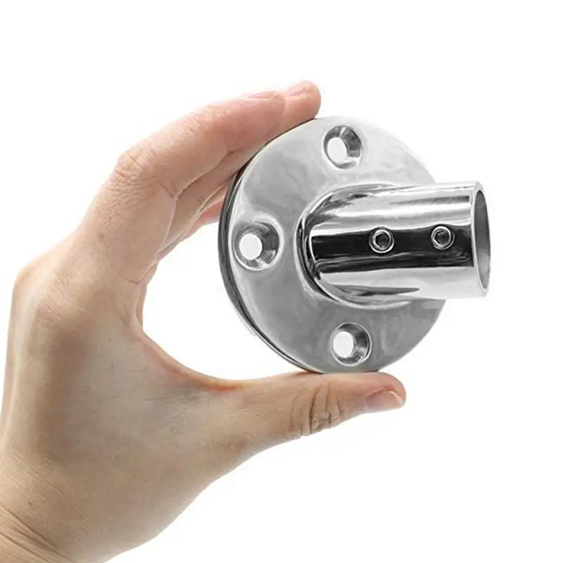 New 22MM 30 Degree Boat Deck Handrail Rail Fitting Round Base Corrosion Resistant Tube Marine Hardware Yacht Ship | Автомобили и