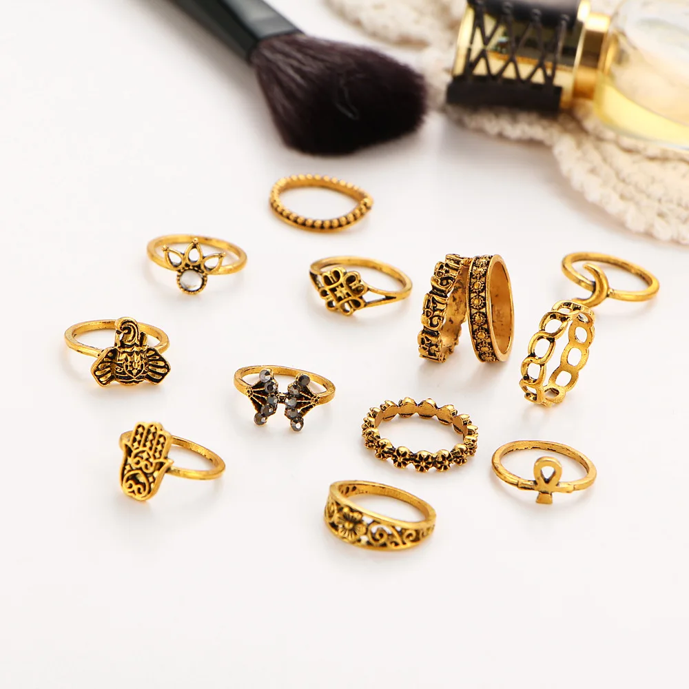 2018 Горячая новинка ювелирные изделия винтажная Корона большая ладонь Слон Форма