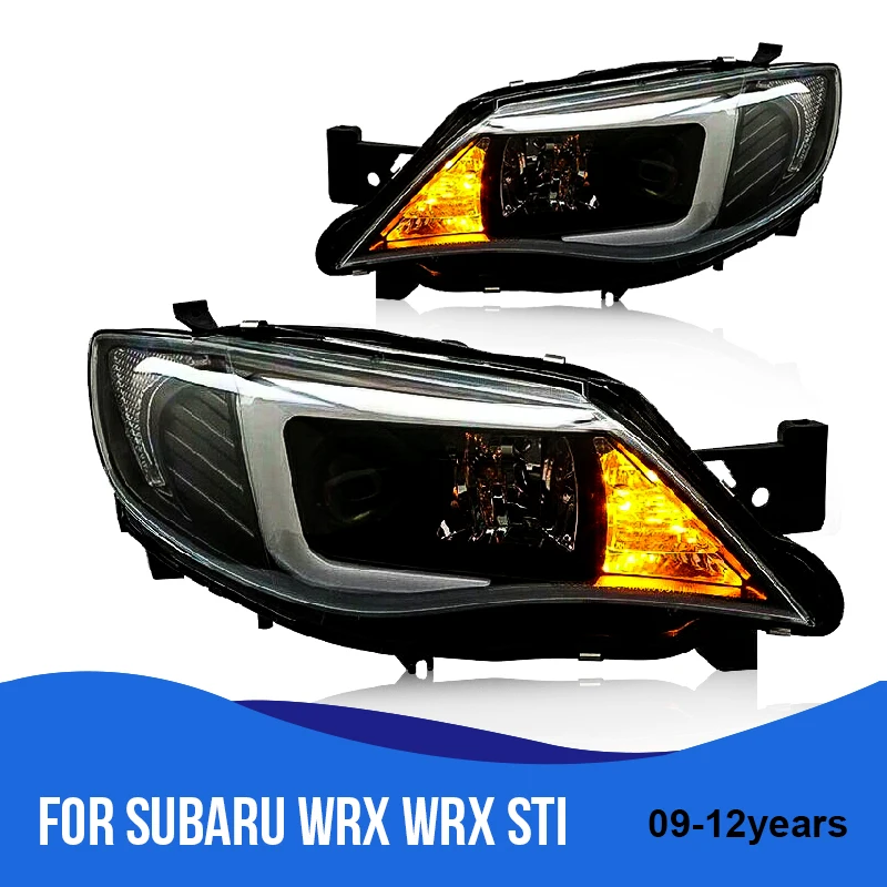 ROADOT автомобиль стайлинг фары для Subaru WRX STI 2009 2012 светодиодный DRL Биксеноновые