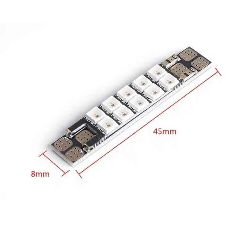 4 шт. IFlight 5V PDB Светодиодная лента 10 бит WS2812B RGB3535 яркая Настройка для контроллера