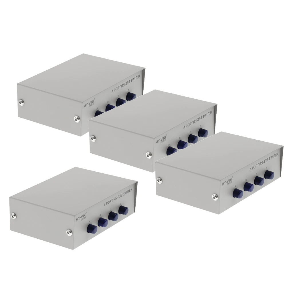 4xprinter DB9 Pin серийный коммутатор RS232 ручной 4 портовый для обмена данными|Сетевые