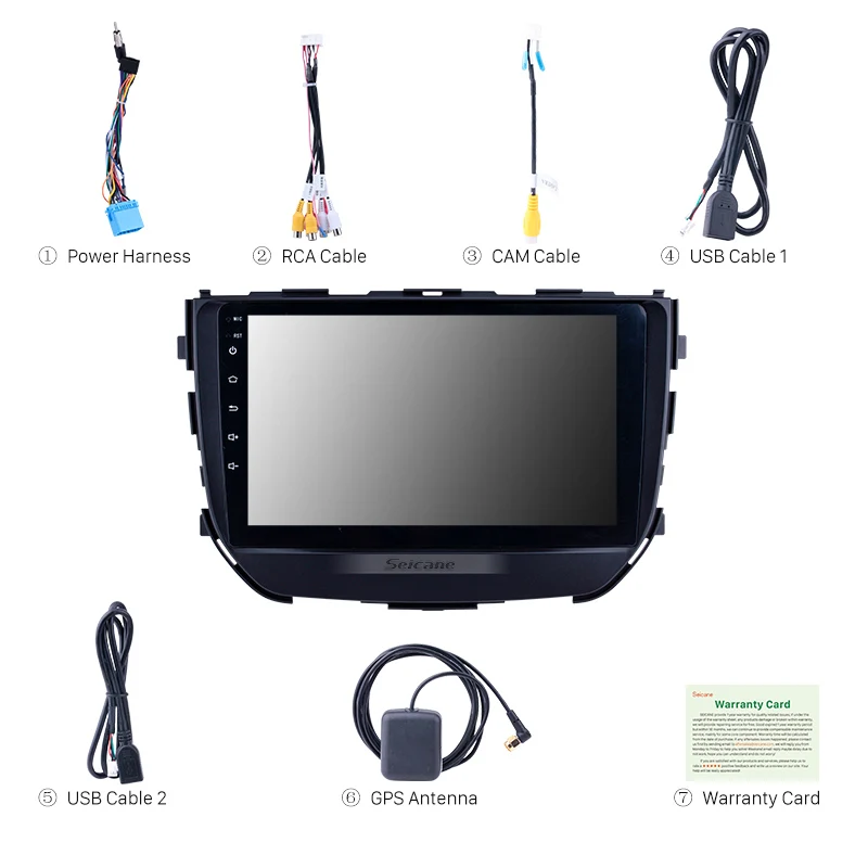 Seicane 2Din Android 8 1 автомобильное радио GPS Navi головное устройство для Suzuki BREZZA 2016 2017 2018 с