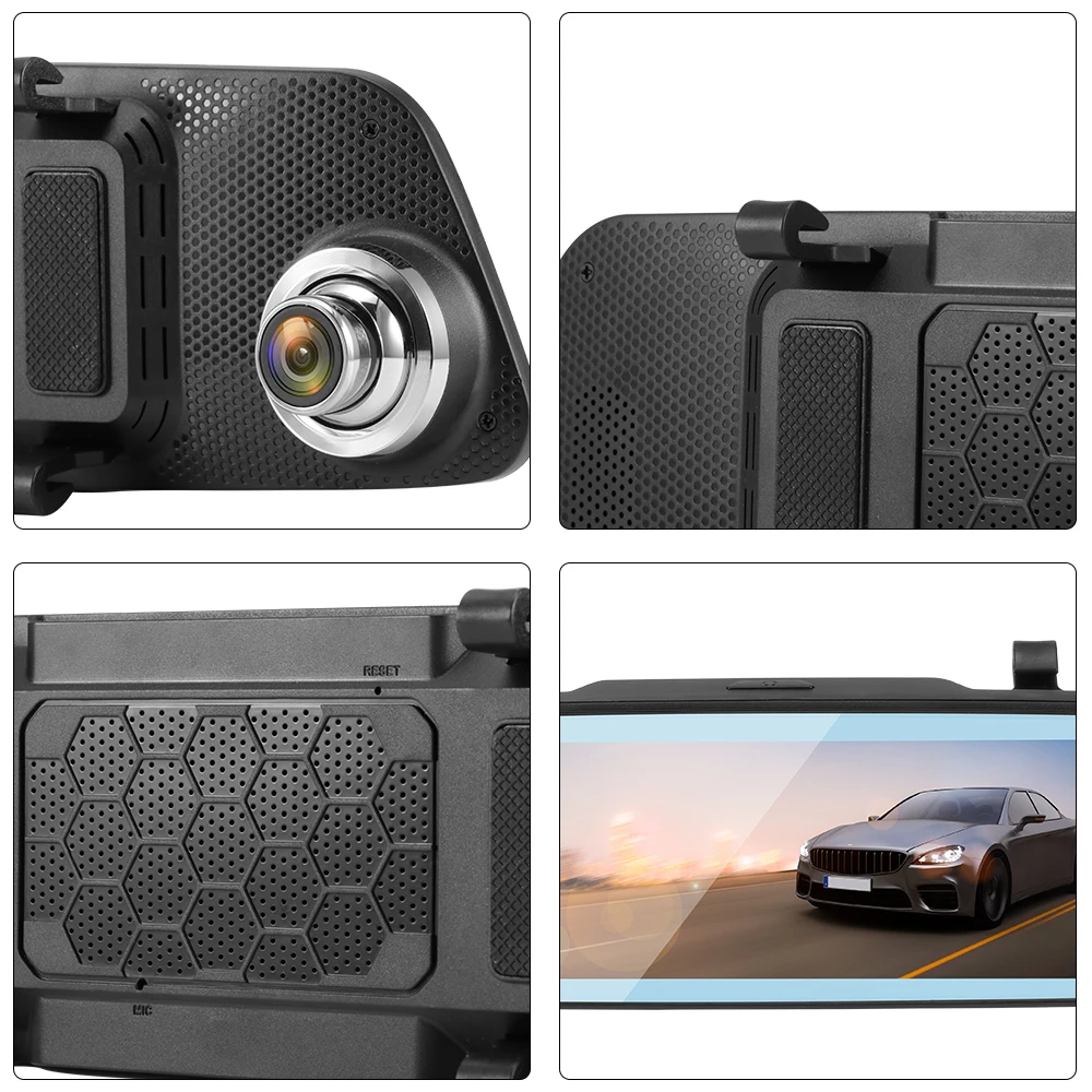 car Dash Camera 7'' Touch Screen Mirror HD 1080p Auto Dual Lens Cam 160°Ultra Wide Angle with 5.5 M Cable | Автомобили и
