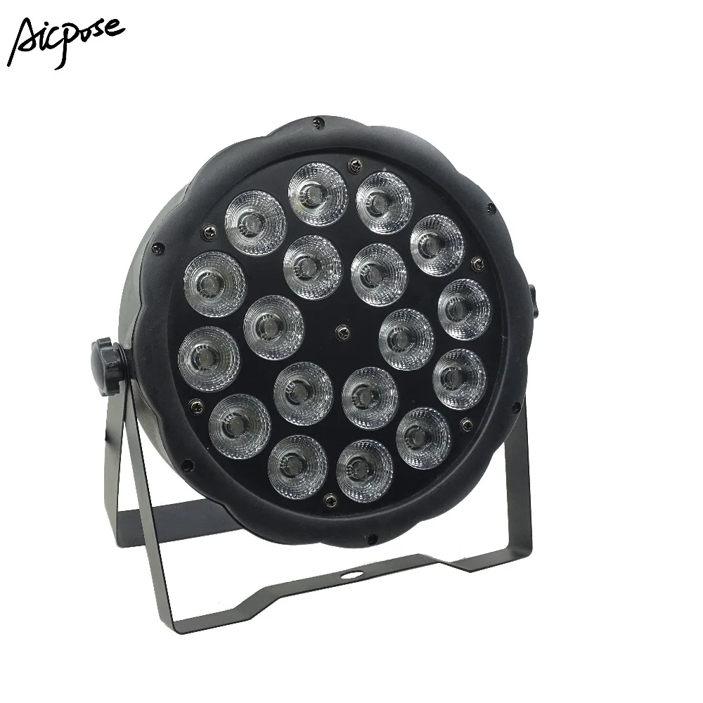 2 шт./Лот 18x10 Вт большой объектив RGBW 4 в 1 светодиодный прожектор Par 18*10 с DMX512