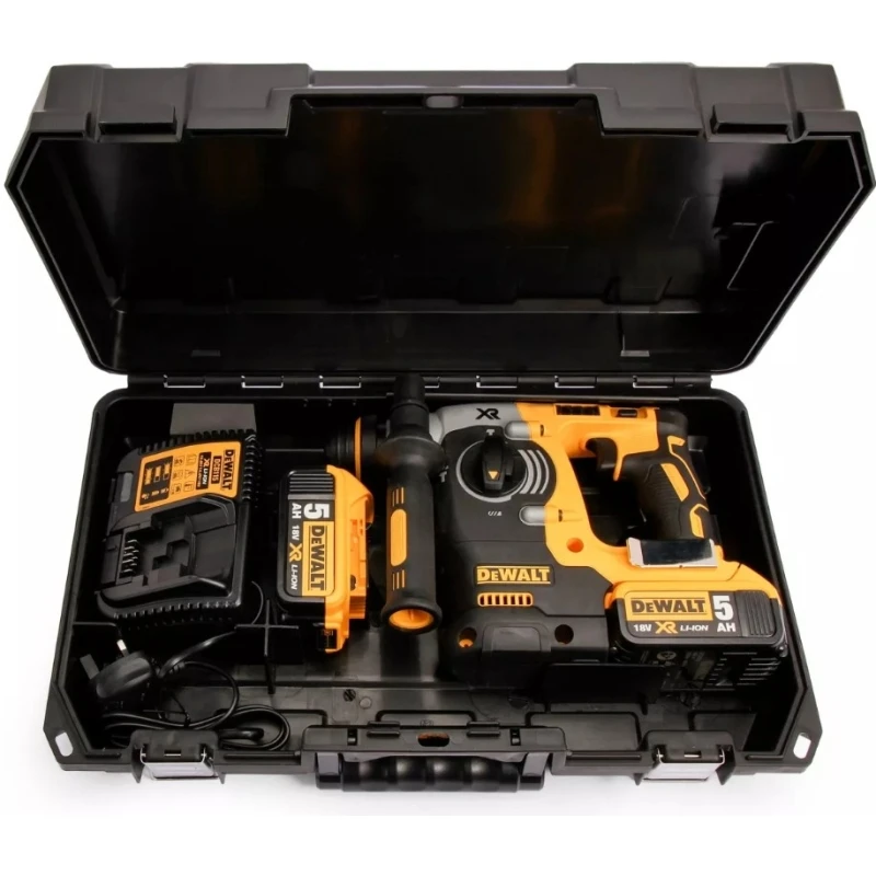 Перфоратор аккумуляторный DeWalt DCH273P2 (18 В Li Ion аккумулятор максимальный диаметр