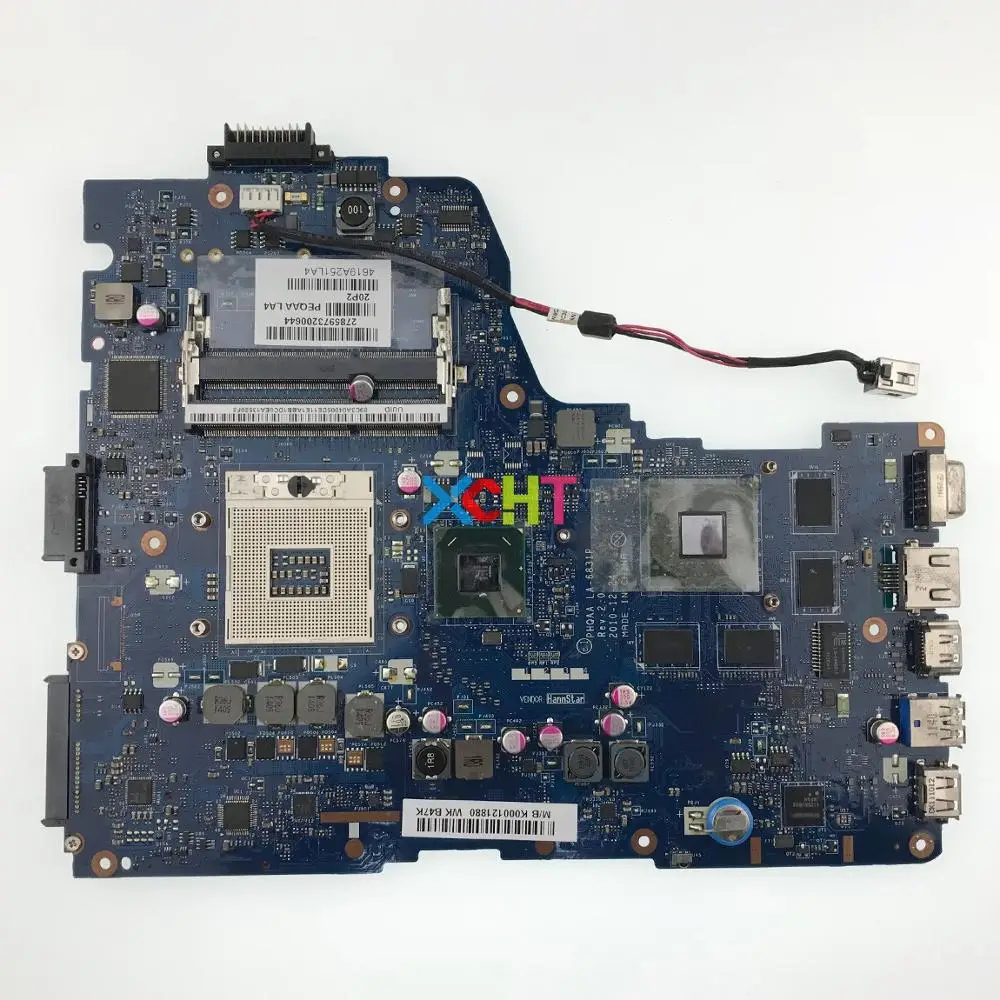 K000121880 PHQAA LA-6831P w GT540/2GB HM65 для Toshiba Satellite P750 P755 материнская плата ноутбука ПК