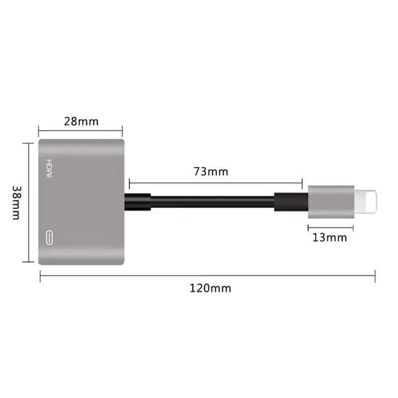 Plug And Play AV tv цифровой кабель в адаптер HDMI HDTV конвертер для IPhone X 8 7 6 Plus S IPad Pro|Кабели