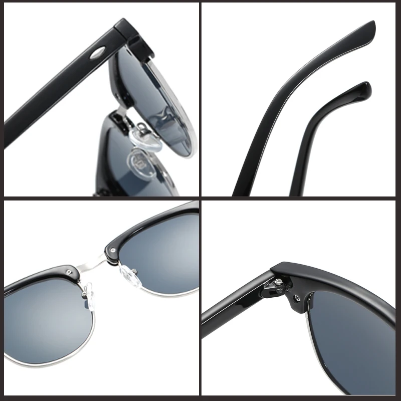 Fashion Half Frame Sunglasses Women Men Brand Designer 2018 Luxury Mirror Sun Glasses for Oculos De Sol Feminino|brand sun glasses|designer