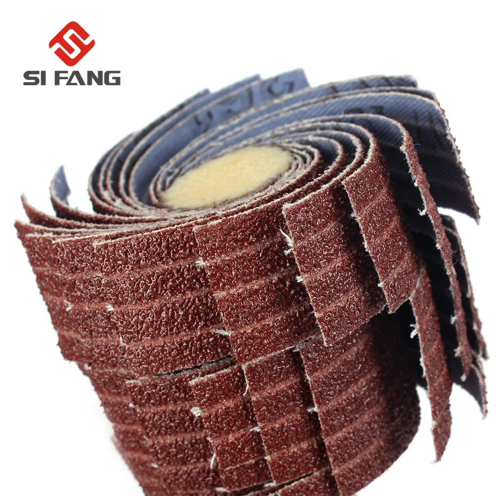 

1/4" Shank Sanding Flap Wheels Emery Cloth Silk Wheel For Wood Metal Polishing Grinding Aluminum Oxide Cotton Cloth 80-600 Grit