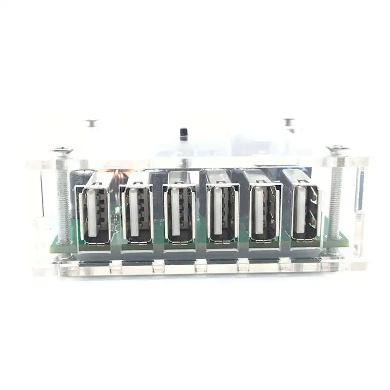 Dc10-30V Buck 5V 6 Usb зарядное устройство Автоматическая идентификация защита