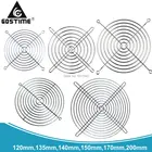 1 шт. Gdstime 20 см 200 мм вентилятор ПК чехол Сетка хромированный для защиты пальцев решетка 120 мм 135 мм 140 мм 150 мм 170 мм