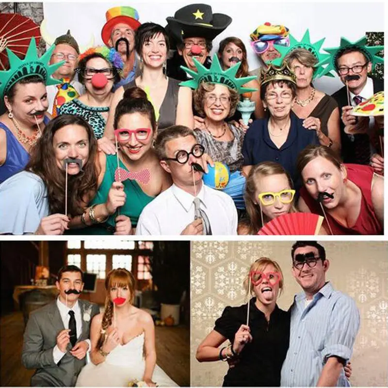 

25pcs Baby Shower Girl Funny Photo Booth Party Supplies Photobooth Gender Reveal Babyshower Events Decoration Photobooth Props