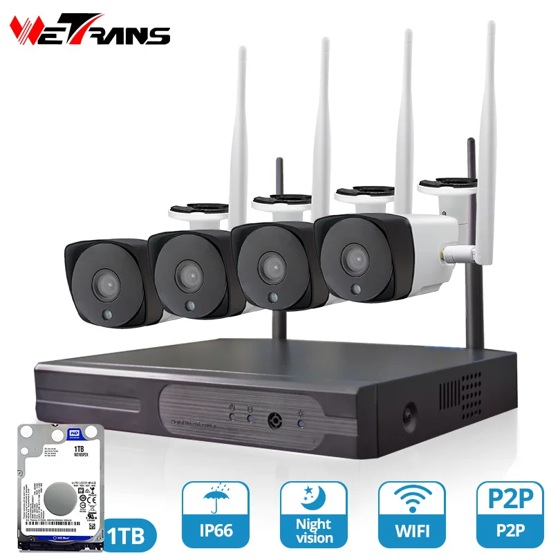 Камера видеонаблюдения HD Системы 720 P 4CH Plug & Play на расстоянии до 20 м Ночное видение