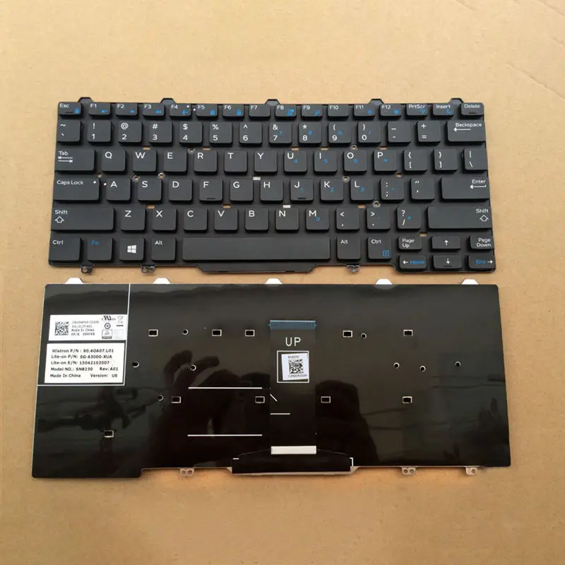 Новая английская клавиатура для ноутбука Dell Latitude 3340 E3340 7350 E5450 E7450 5450 7450 Версия США