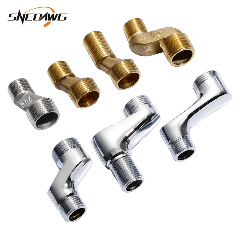 1 пара латунных фитингов для душевой трубы снижение колена ванной комнаты фитинг
